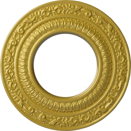 Ekena Millwork Andrea Ceiling Medallion (Fits Canopies up to 4 1/8"), 8 1/8"OD x 4 1/8"ID x 1/2"P, Rich Gold CM08ADRGS